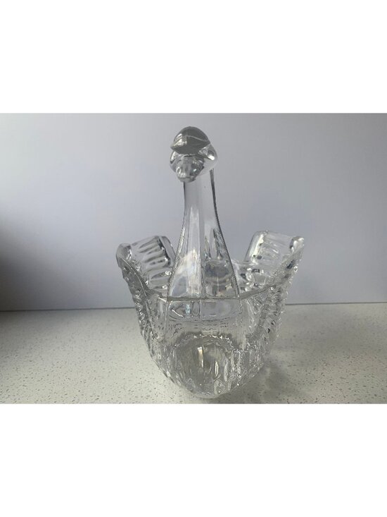 Other - Glass Swan Wedding Nursery Decor Cottage core Country Chic Trinket Holder
